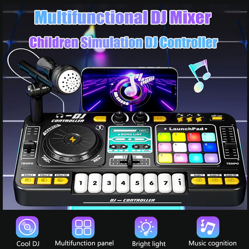 Audio Music Dj - Multifunktionale DJ Mixer Kinder Simulation DJ