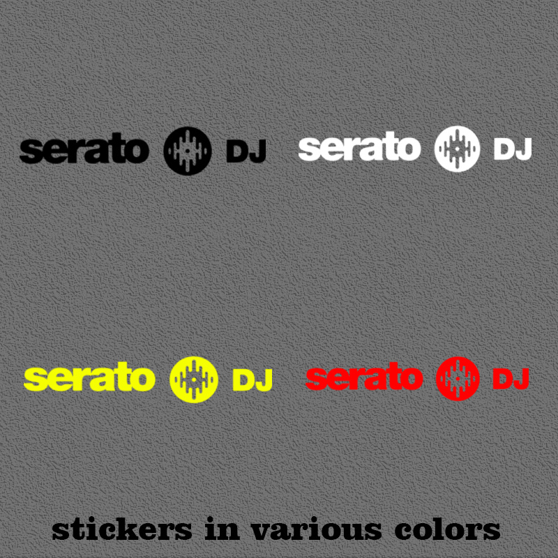 Audio Music Dj - 1 x DJ-Soundwellen-Buchstaben-Grafik, wasserfester Vinyl-Aufkleber für