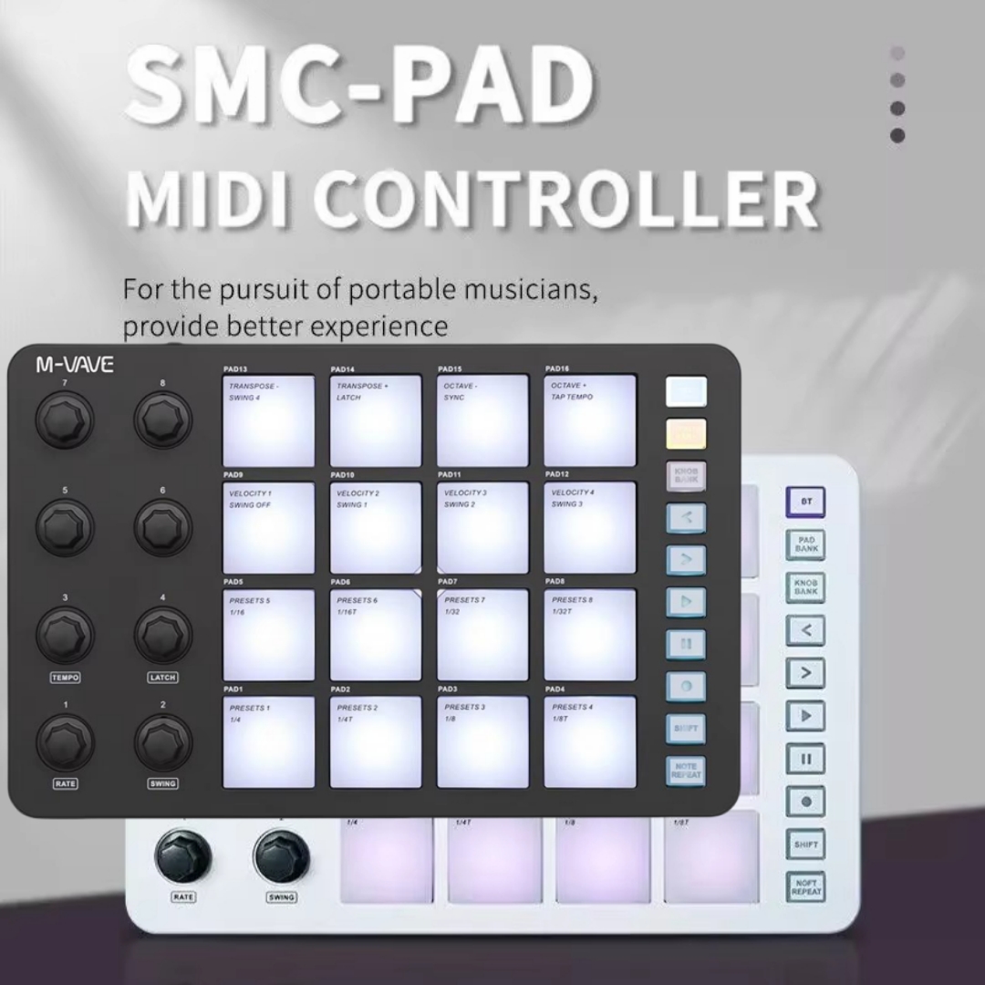 M-VAVE SMC-PAD Kabelloser MIDI – Midi Controller Pad Bewertung und Preis