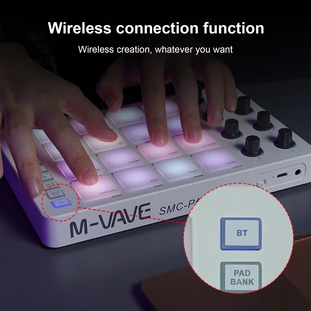 M-VAVE SMC-PAD Kabelloser MIDI – Midi Controller Pad Bewertung und Preis