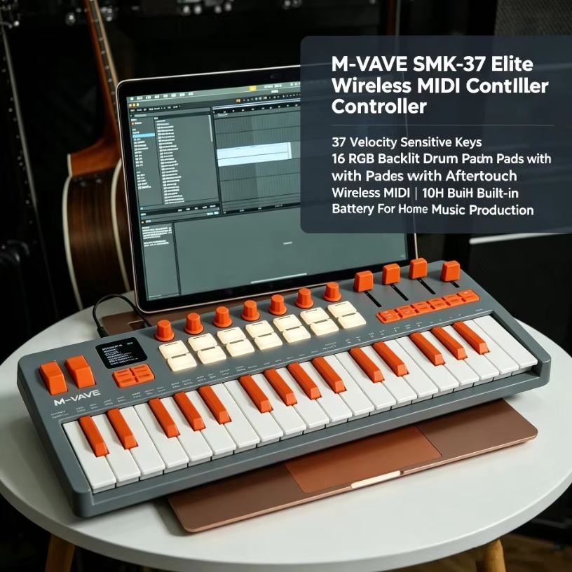 M-VAVE SMK-37 Elite Kabelloses – Midi Controller Pad Bewertung und Preis