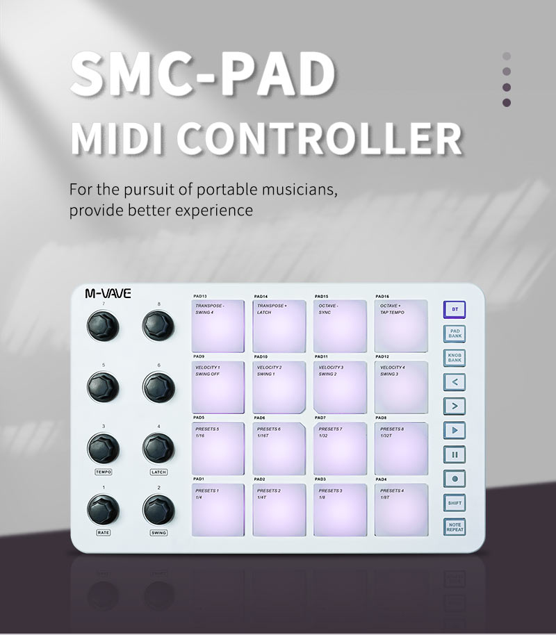 M-Vave SMC-PAD LaunchPad Desig – Midi Controller Pad Bewertung und Preis
