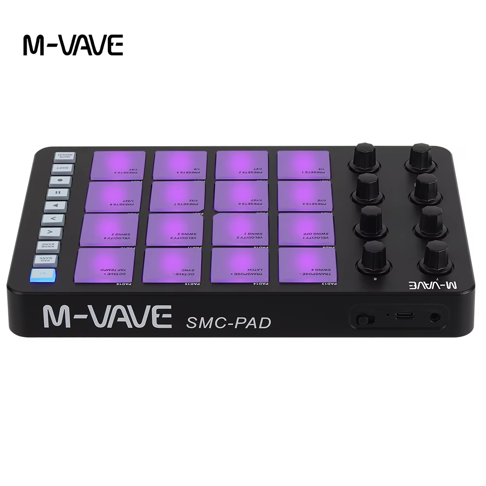 M-VAVE SMC-PAD MIDI Schwarzer  – Midi Controller Pad Bewertung und Preis