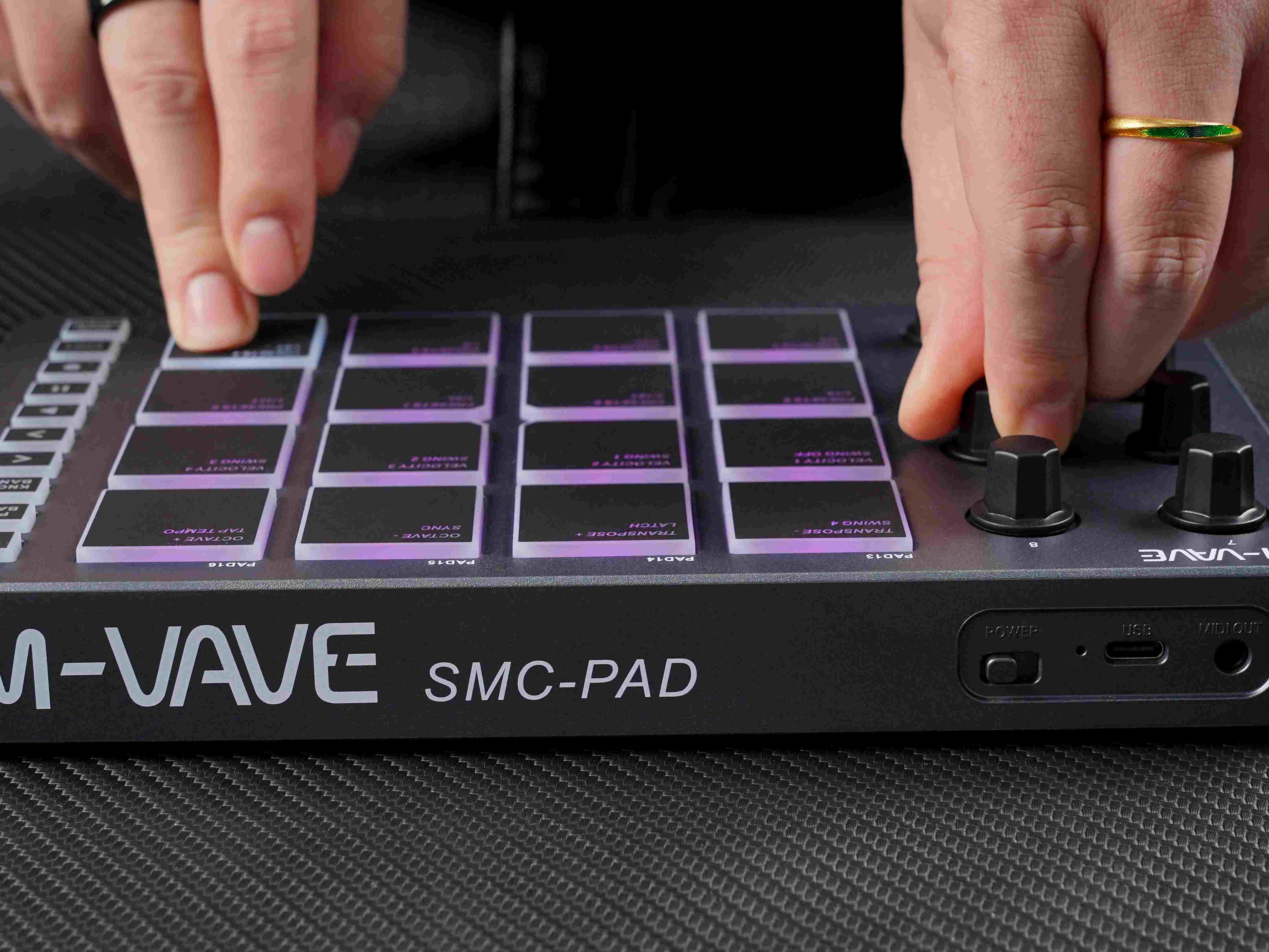 M-VAVE SMC-PAD MIDI Schwarzer  – Midi Controller Pad Bewertung und Preis