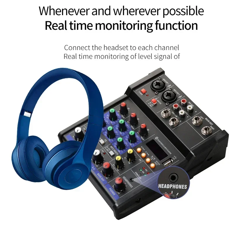 4-Kanal-USB-Audiomischer mit k – Audio Music Dj Bewertung und Preis