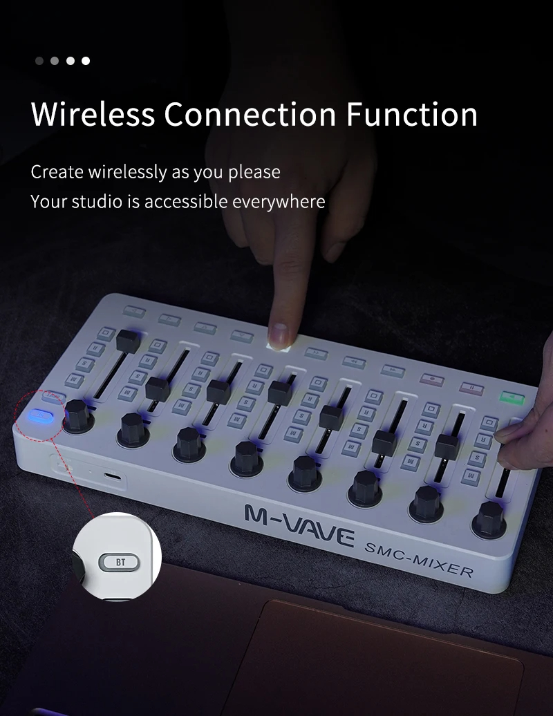 M-VAVE SMC-Mixer Wireless MIDI – Midi Controller Pad Bewertung und Preis