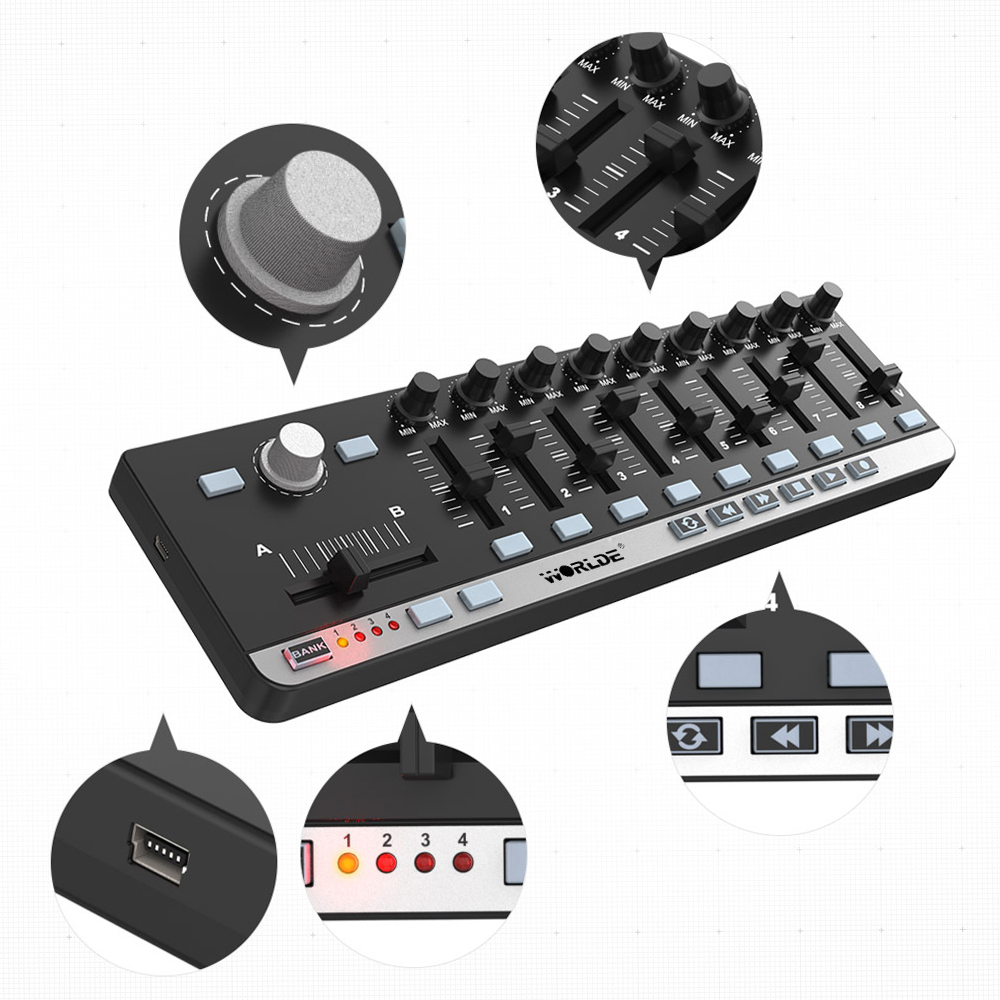 Worlde Midi Controller easycon – Midi Controller Pad Bewertung und Preis